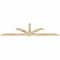 Ekena Millwork Redmond Rough Sawn Timber Gable Bracket, Douglas Fir, 96"W x 28"H x 2"D x 4"F, 7/12 Pitch GBW096X28X0204RED00RDF - alternate 2